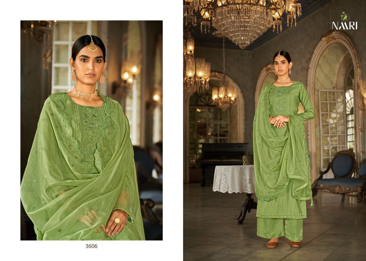 Mahesha Naari Heavy Designer Festive Wear Silk Fancy Salwar Suit Collection